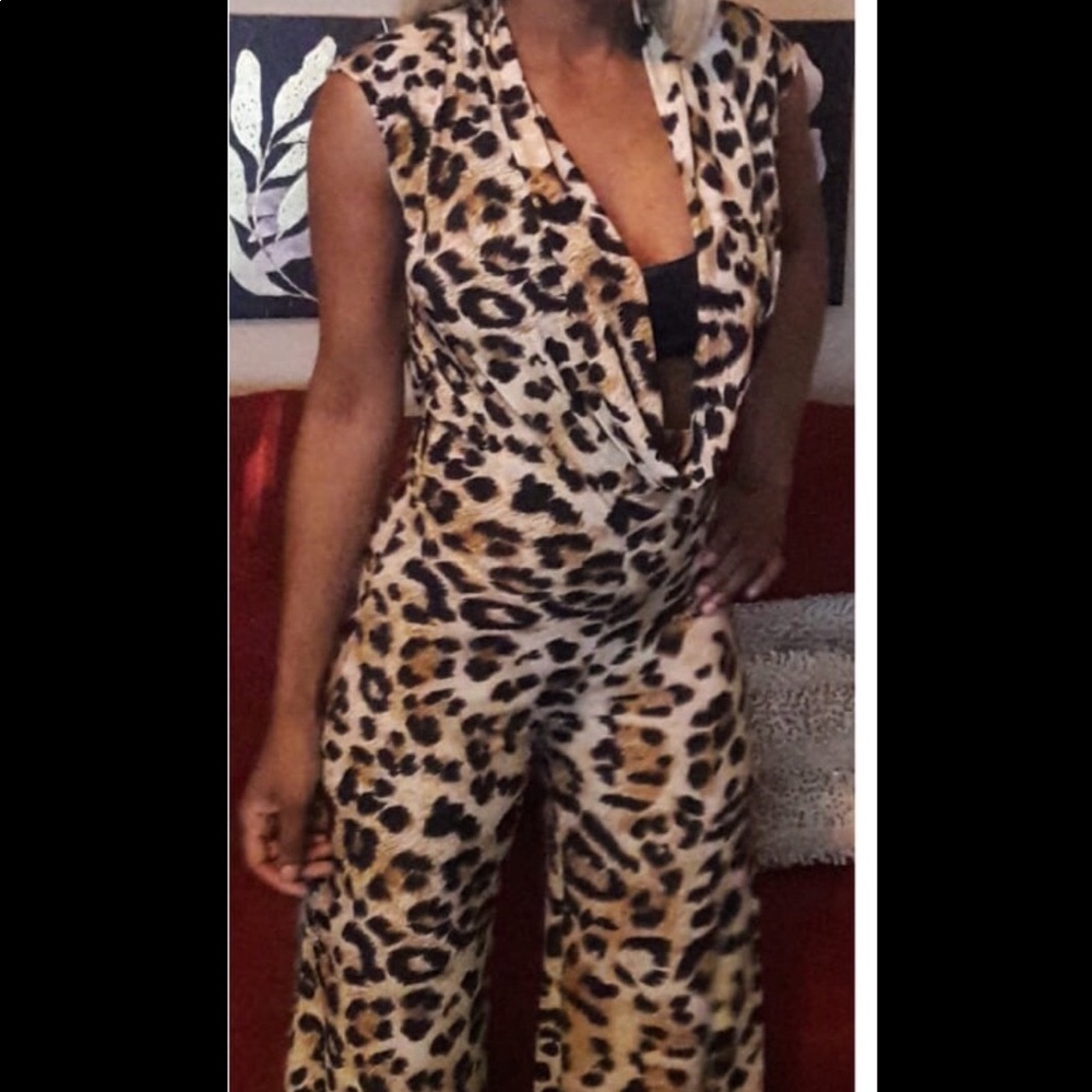Leopard Print Jumpsuit